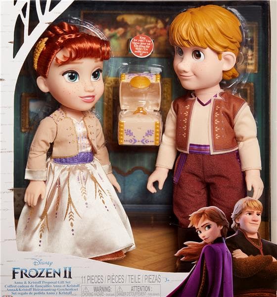 Disney Frozen 2 Toddler Doll Anna & Kristoffer Gift Set