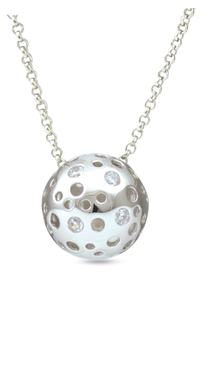 Silver Necklace "Connecting the Dots"