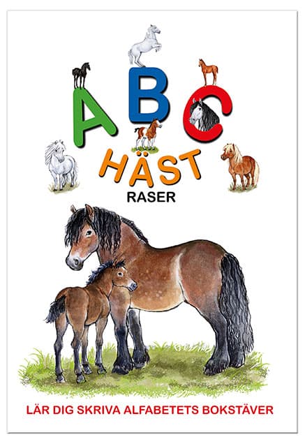 Skrivbok -A B C Hästraser