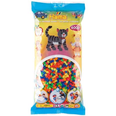 HAMA Midi Beads 6000 pcs Mix 51 Neon