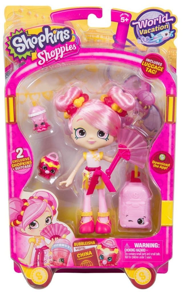 Shopkins Shoppies - World Vacation Bubbleisha Visits China