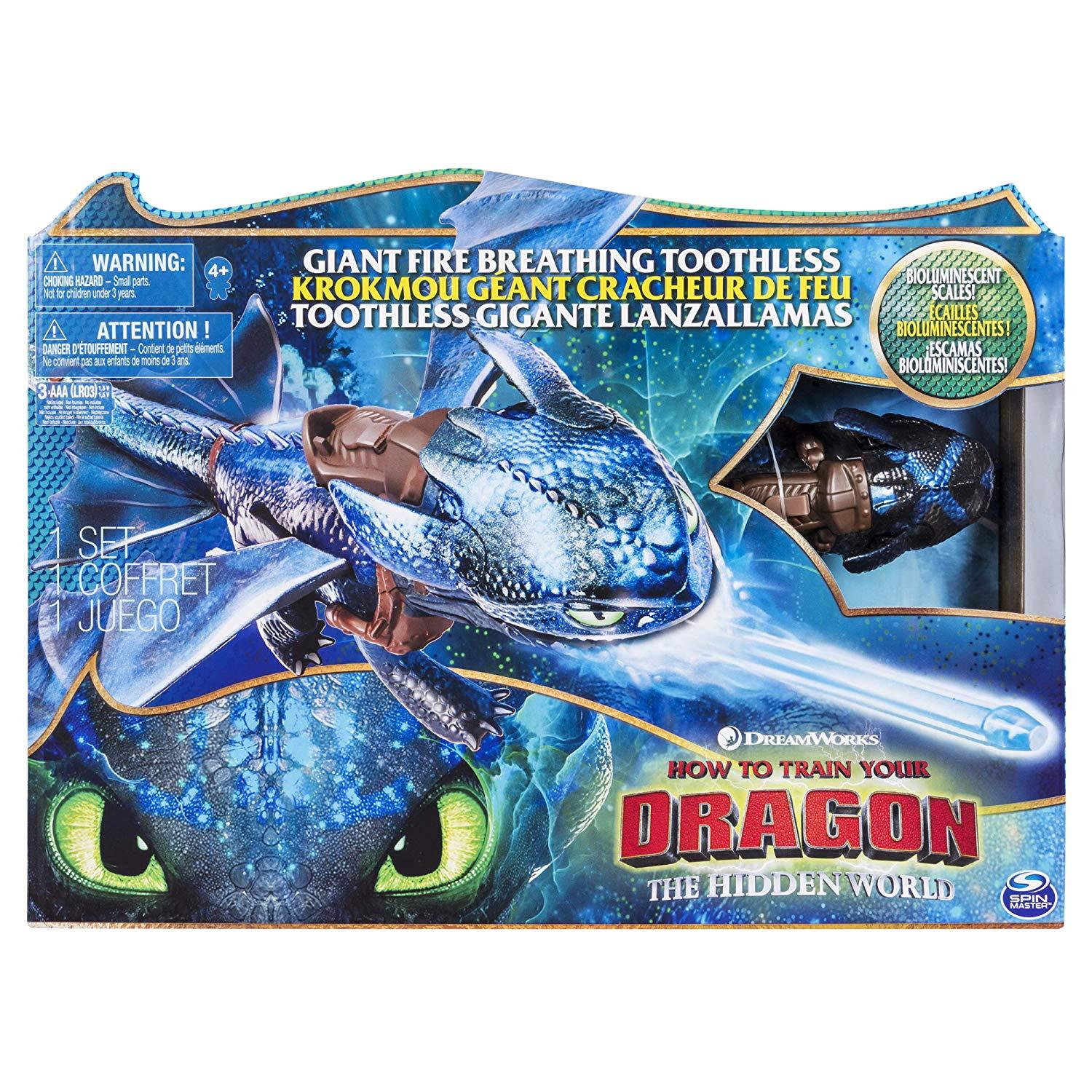 Dreamworks Dragons The Hidden Giant Toothless 60cm Fire Breathing