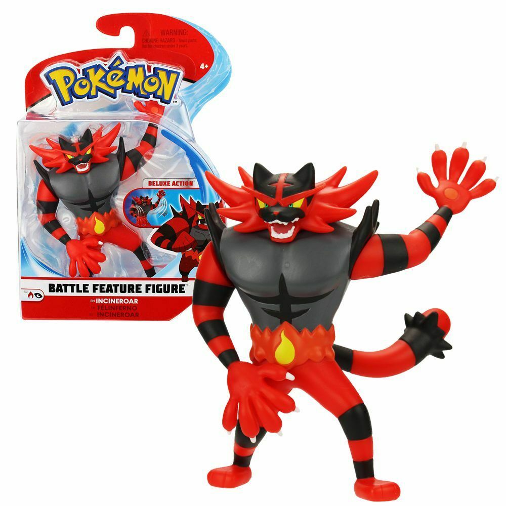 Pokemon Battle Feature Figure Incineroar Leksaker