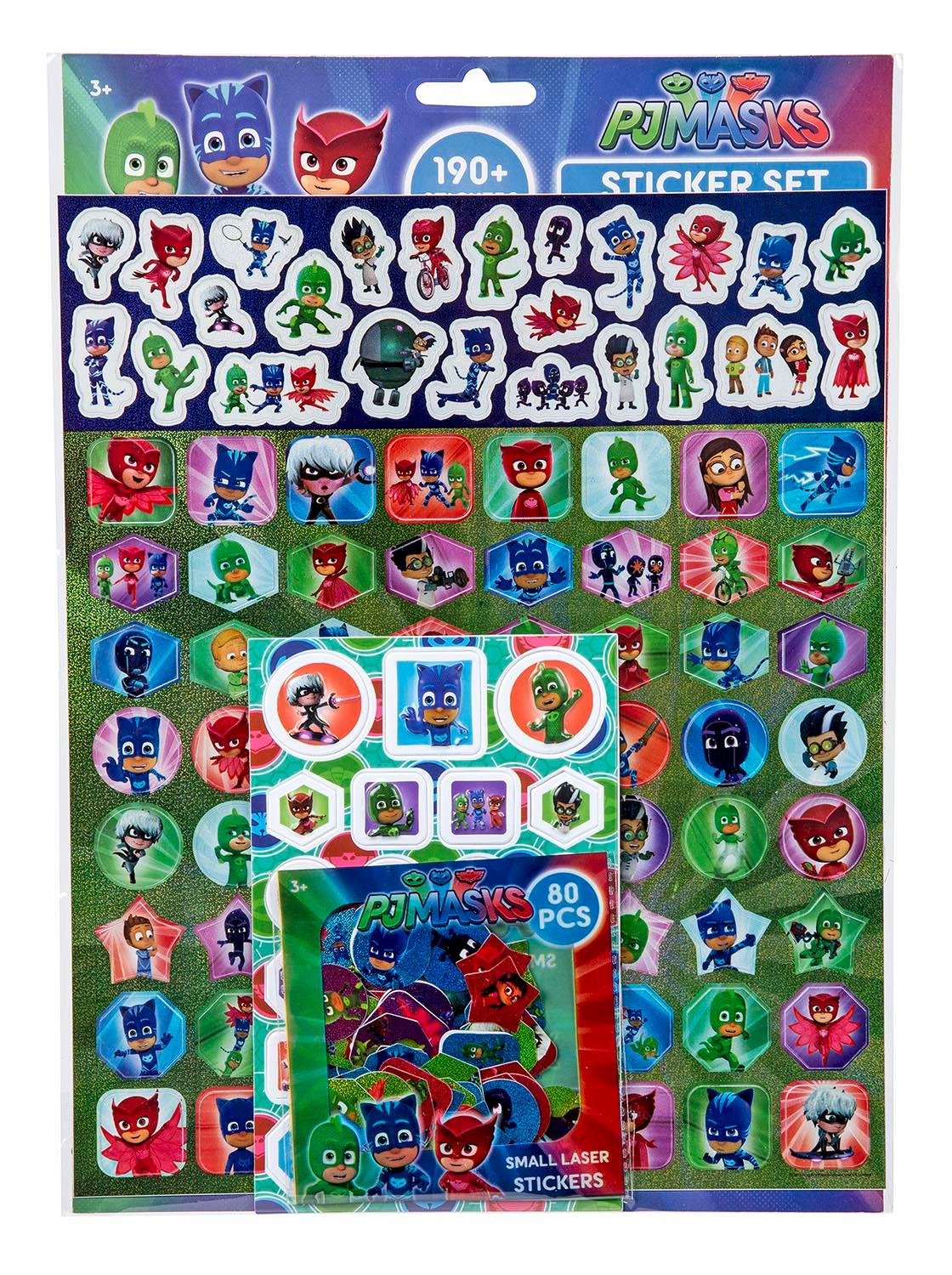 Pj Mask Pyjamashjältarna Stickers sæt 190+