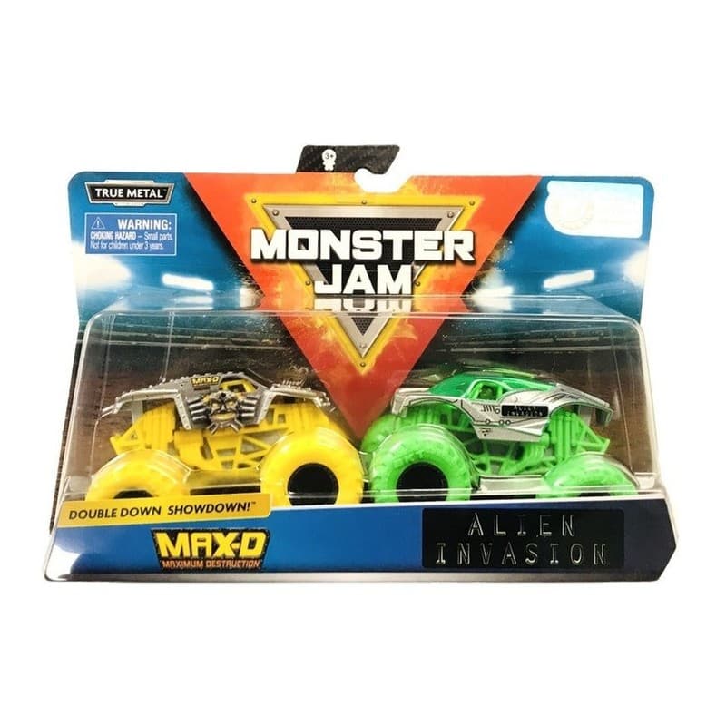 Monster Jam 2-pack Max D & Alien Invasion