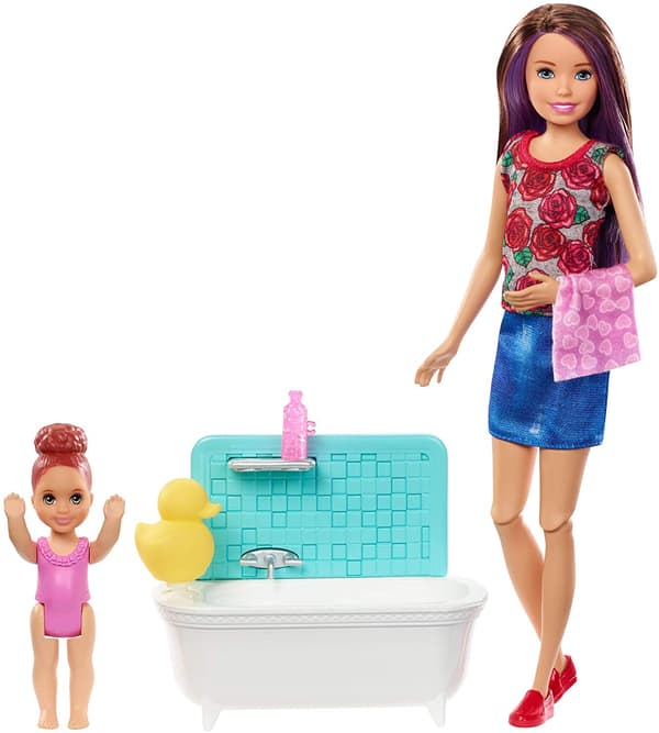 Barbie Skipper Babysitters Inc. Bathtime Playset