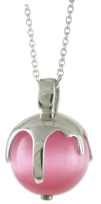 Silver Necklace "Melting Moments - You melt my heart"