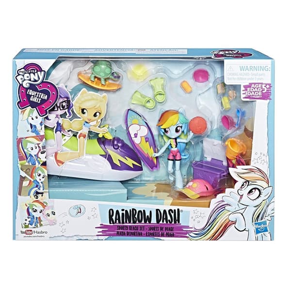 My Little Pony Equestria Girls Rainbow Dash "Sporty Beach Set" by Hasbro My Little Pony Equestria Girls Rainbow Dash "Sporty Beach Set" by Hasbro