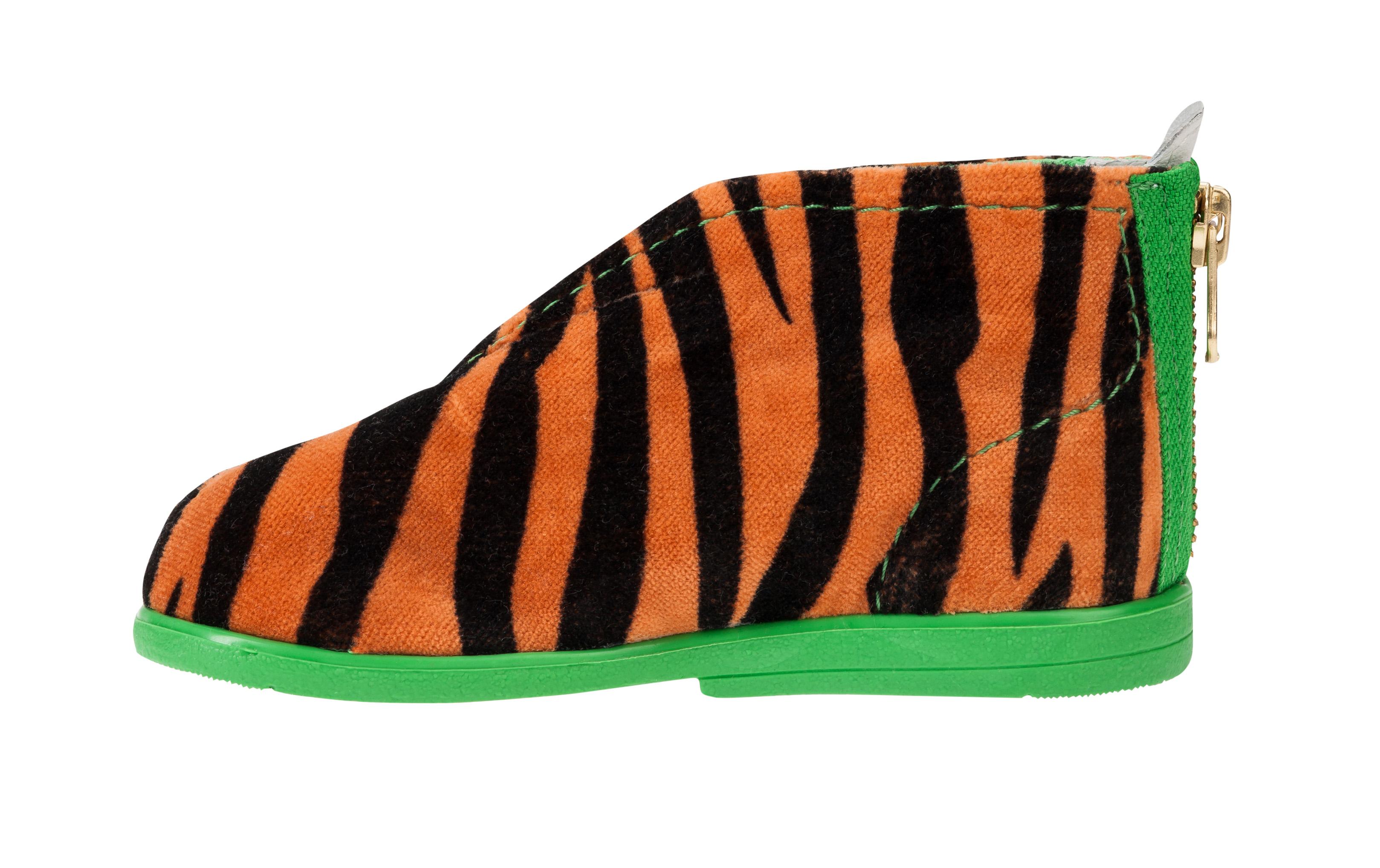 Barnetøfler Tiger Grønn
