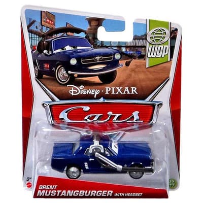 Disney Cars Brent Mustangburger With Headset