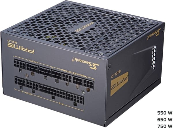 Seasonic Prime Ultra 80 Plus Gold Modular Power Supply - 550 Watt Svart