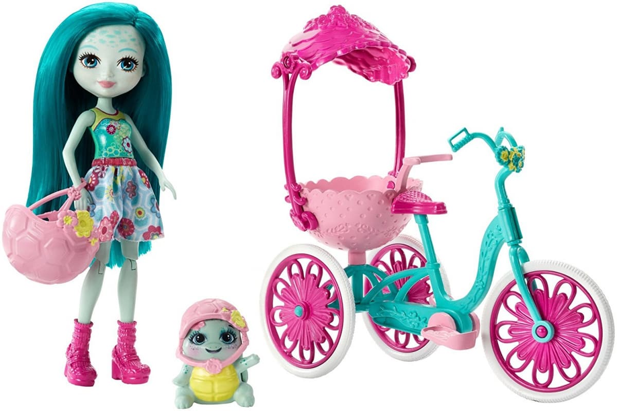 Enchantimals Built for Two Doll Playset Turtle & Tricycle
