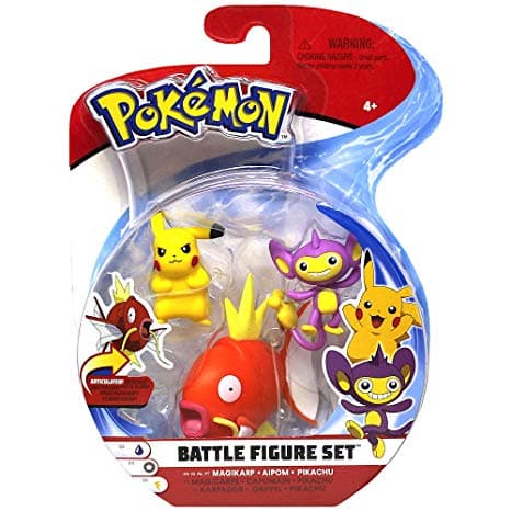 Pokemon Battle Figure Set Magikarp, Aipom & Pikachu