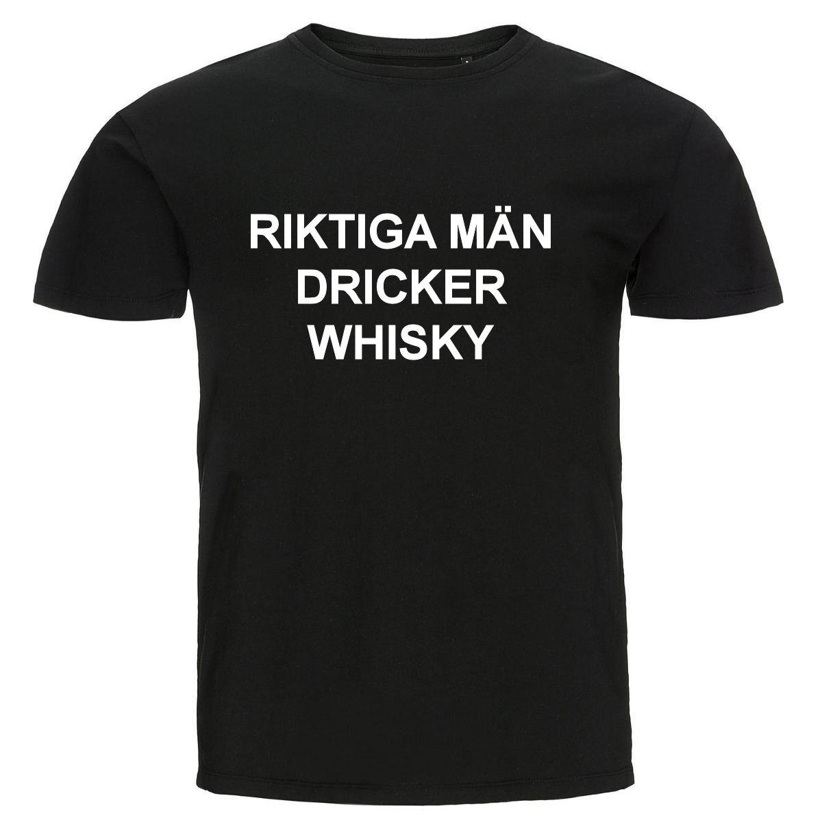 T-shirt - Riktiga män dricker whisky