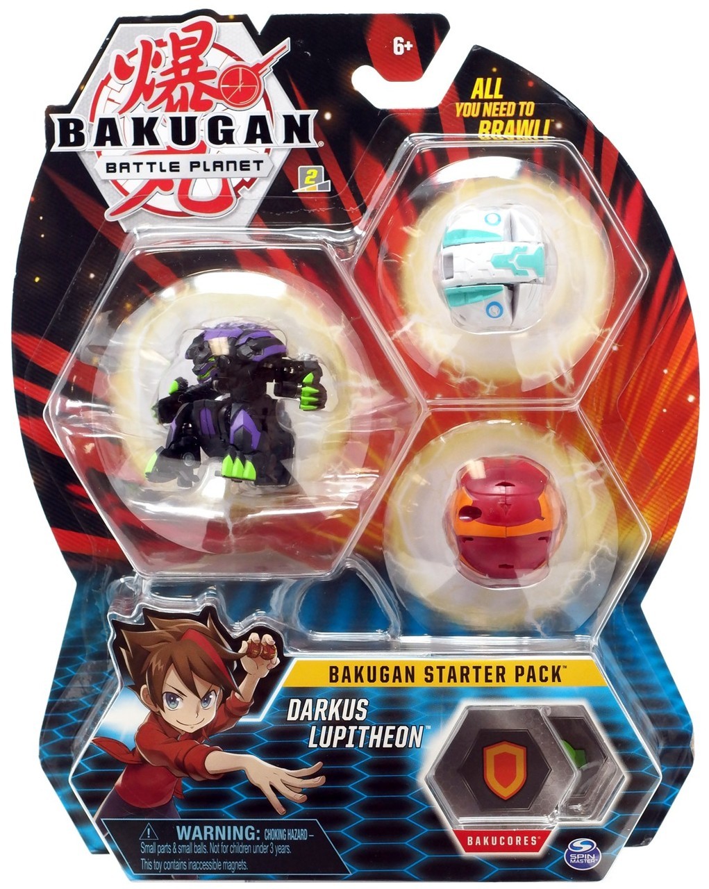 Bakugan Starter Pack 3-pack Darkus Lupitheon