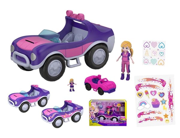 Polly Pocket Secret Utility Vehicle Equipped with Secret Surprises
