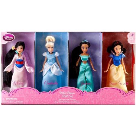 Disney Princess Mini Princess Doll Set 4-Pack
