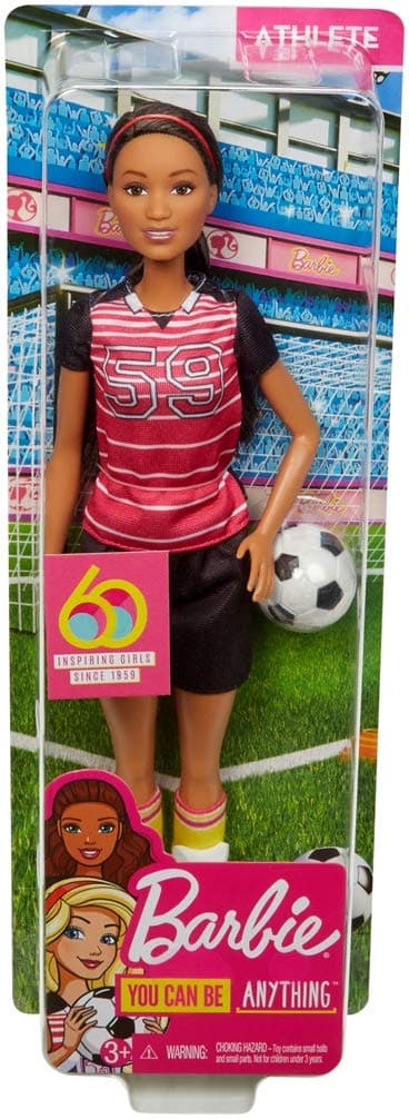 Barbie som fodboldspiller Brunt hår