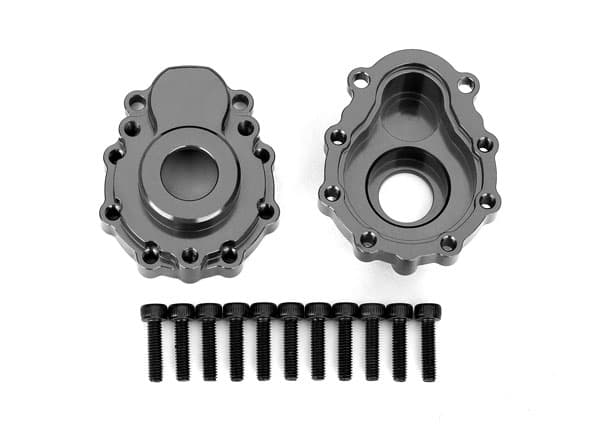 TRX-8251A Portal Housing Outer Alu Grey F/R TRX-4