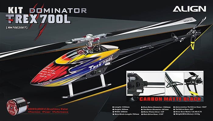 Align T-Rex 700L Dominator Kit ink 850MX