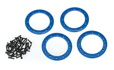 TRX-8168X Alu Beadlock Ringe 2.2 tommer blå (4)