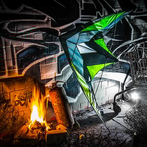 KATANA Green - Sport- / Länkdrake för två händer / Tvåhandsdrake