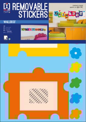 Wallsticker, Färgglada Fotoramar