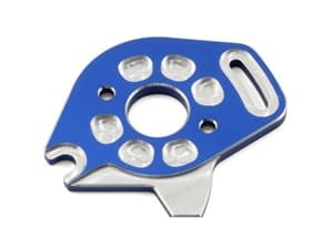 TRX-6890X Plate, motor, 6061-T6 aluminum (blue-a)