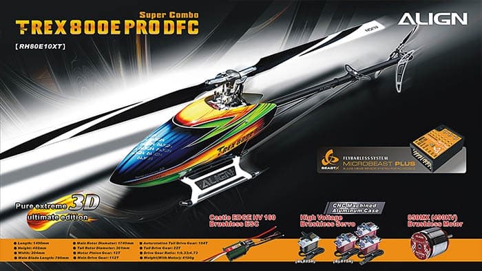 Align T-Rex 800E Pro DFC Super Combo BeastX