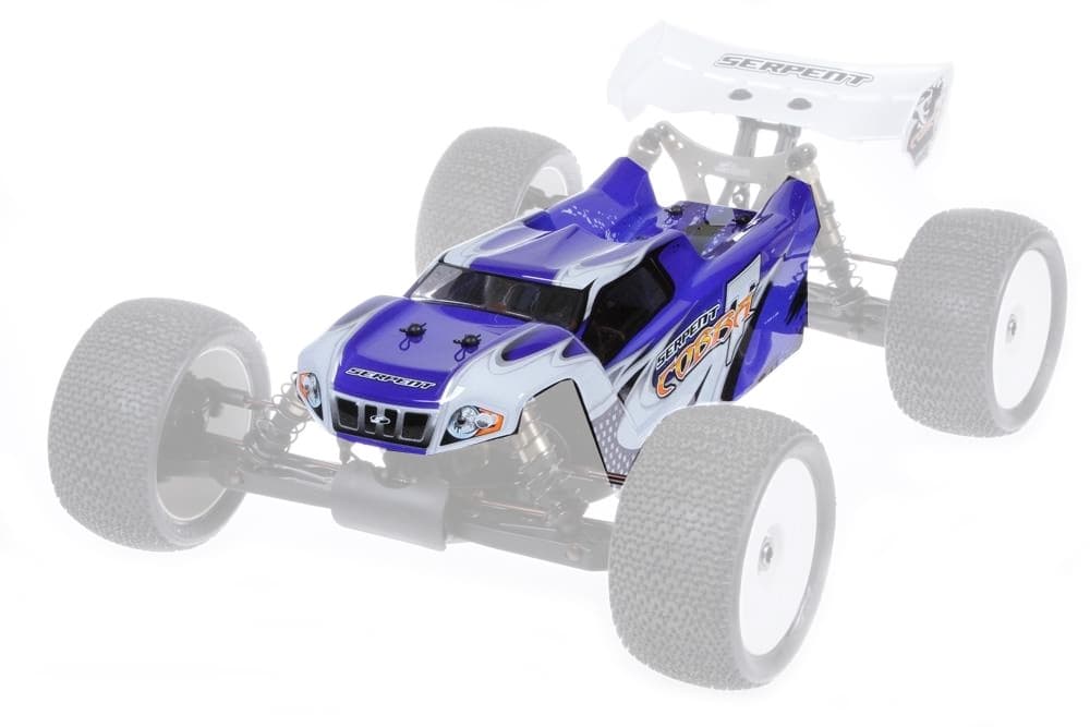 SER-170340 Body 1/8 E-Truggy Pre Cut Blue