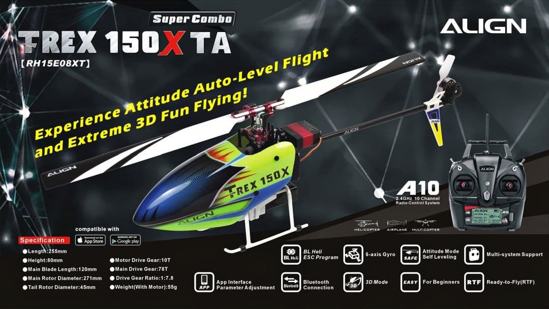 Align T-Rex 150X TA Combo RTF