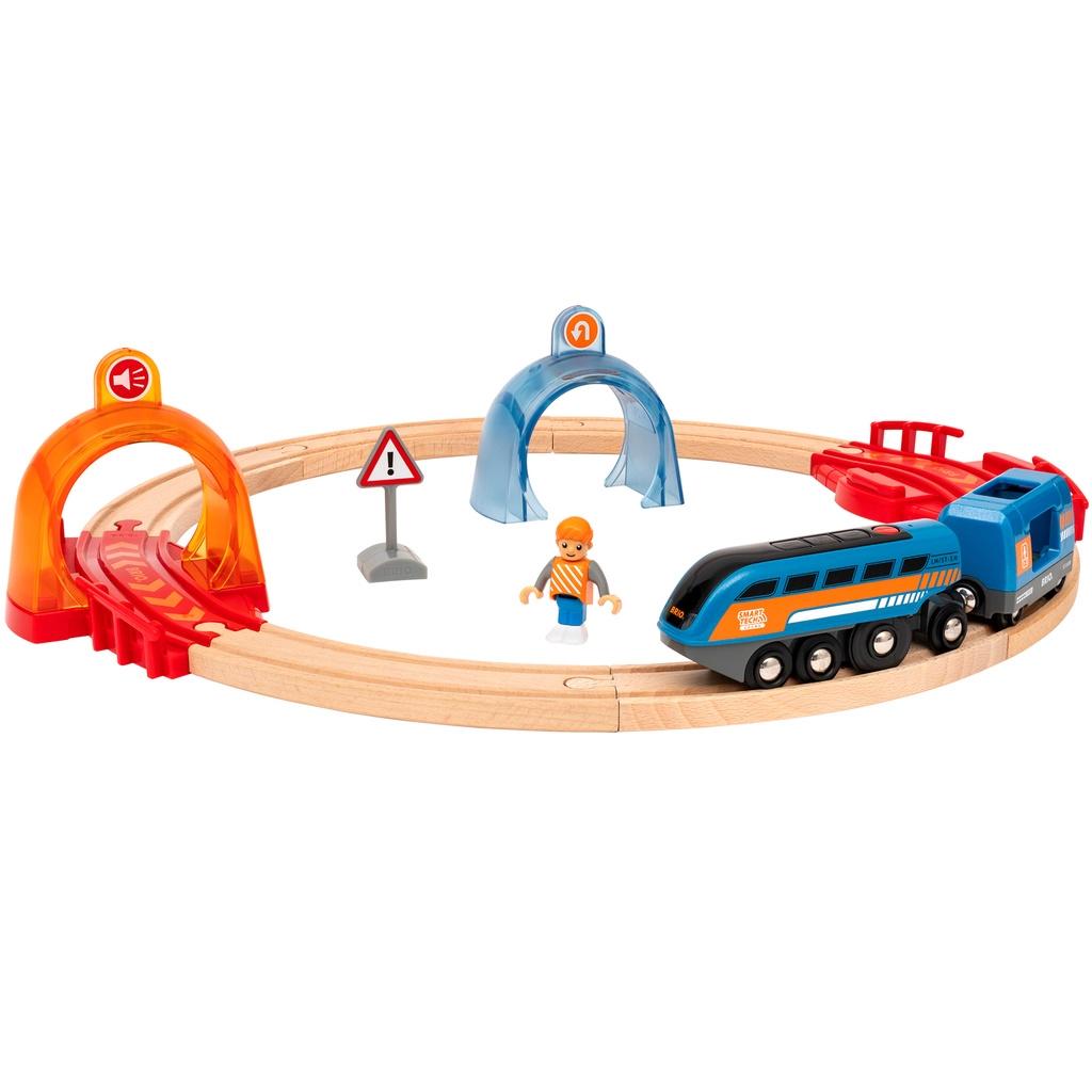 BRIO 33974 Action Tunnel Circle Set Smart Tech So.