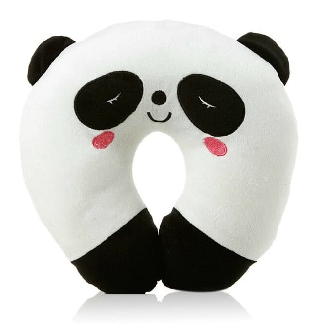 Rund Nackkudde för barn - Panda