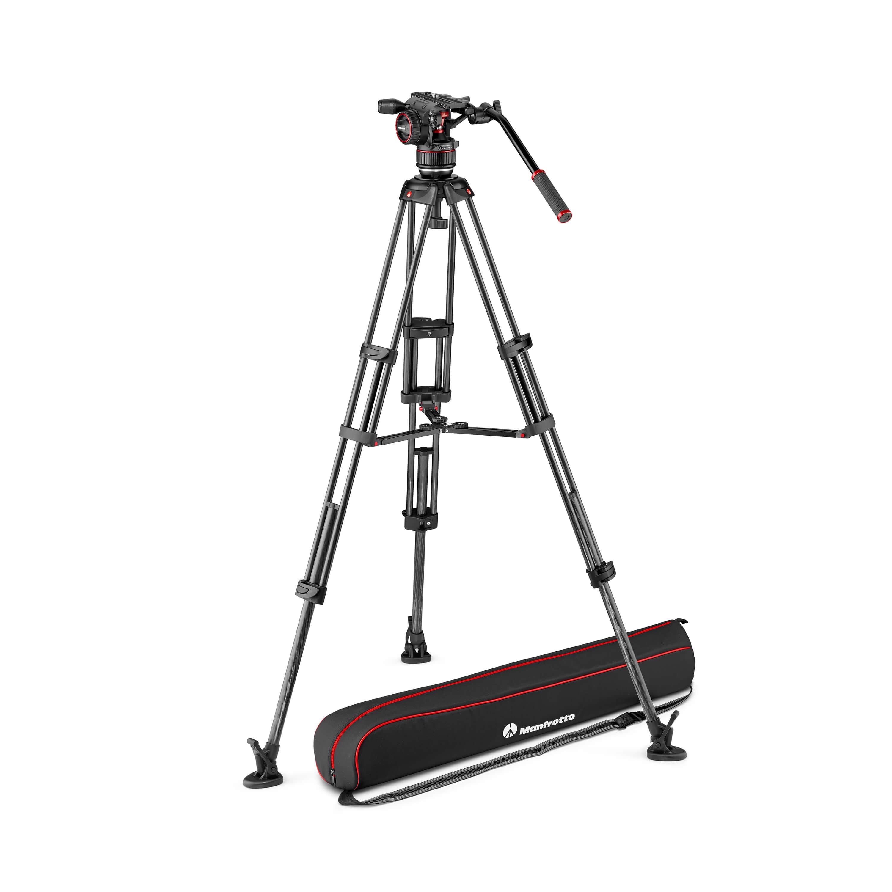 MANFROTTO Stativkit Video Kulfiber Nitrotech N8 + 545GCF