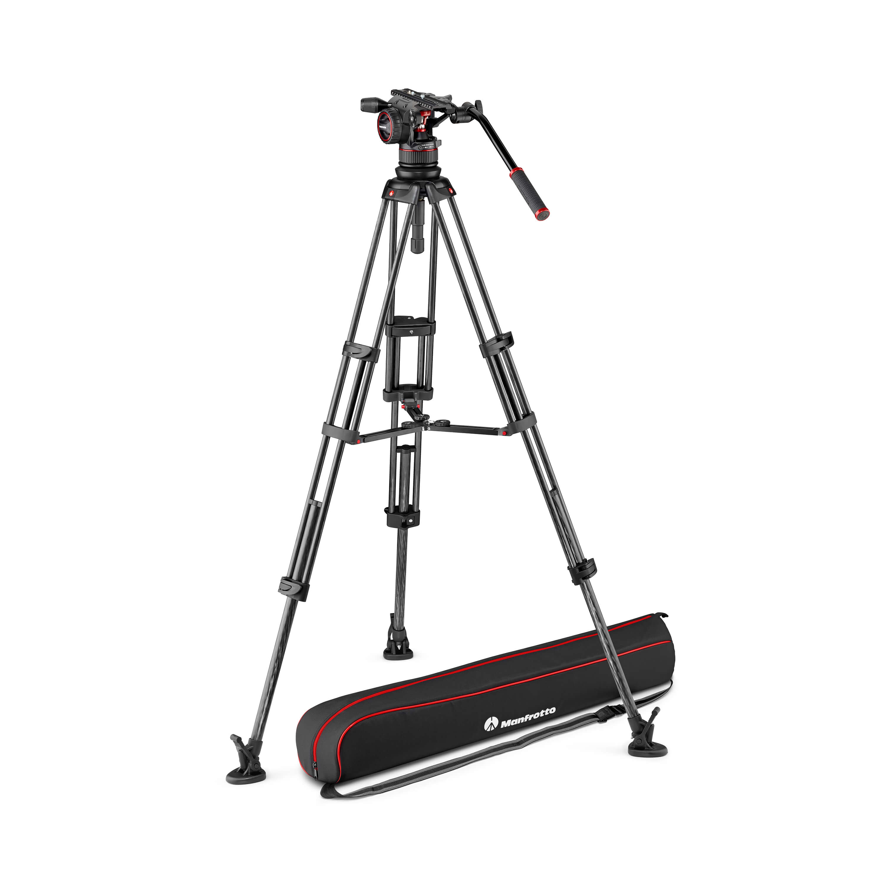 MANFROTTO Stativkit Video Kulfiber Nitrotech N12 + 545GCF