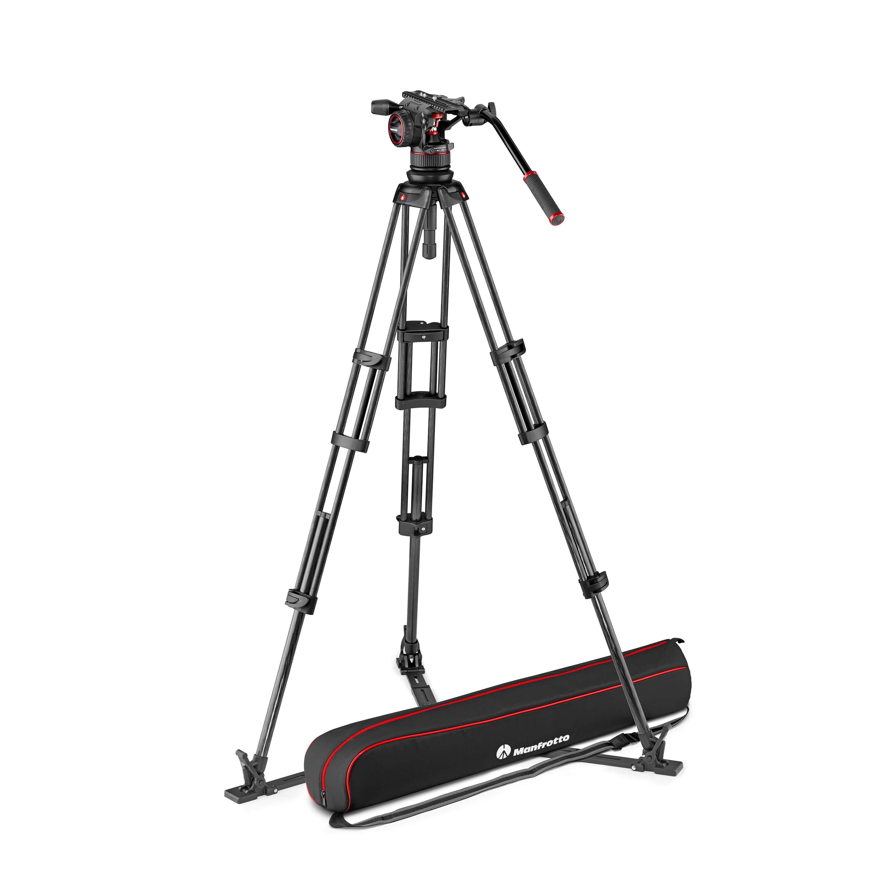 MANFROTTO Stativkit Video Kulfiber Nitrotech N12 + 545GBCF
