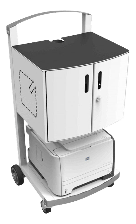 CartiPad Uno - Tablet / Laptop Charging Rolling Cart - 16 Devices - EU