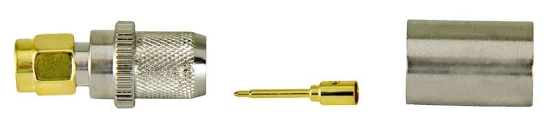 Televes Kontakt SMA-14, crimp hane för LMR/MLL-400 kabel, 50 ohm