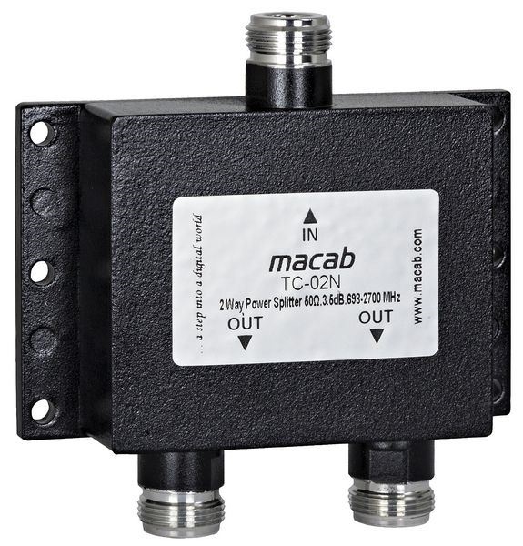 Televes Splitter TC-02N, 2-vägs 50 ohm, 3,5 dB, 698-2700 MHz