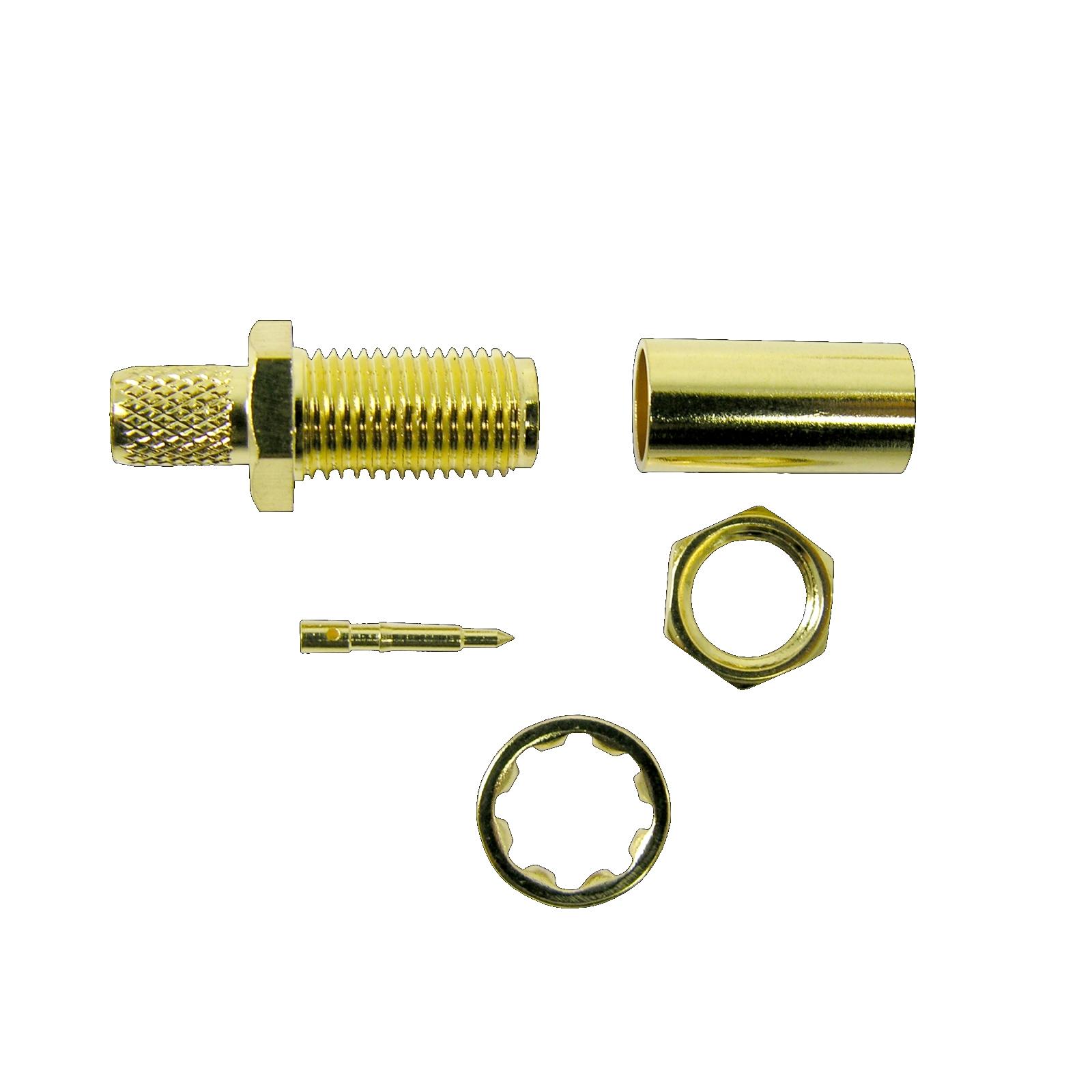 Televes Kontakt SMA crimp hona för LMR/MLL-200 kabel, 50 ohm