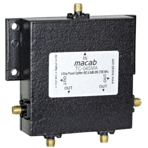 Televes Splitter TC-04SMA, 4-vägs 50 ohm, 6,6 dB, 698-2700 MHz