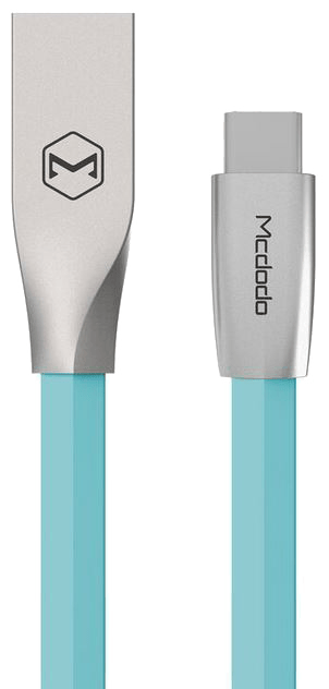 Mcdodo Zinc alloy Lightning cable, 1m, flat cable, unibody, blue