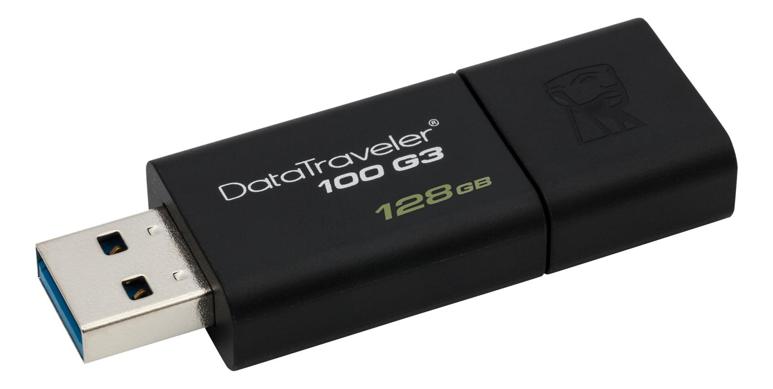 Kingston 128GB USB 3.0 DataTraveler 100 G3 (100MB/s read , 10MB/s writ