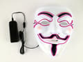 Miniatyrbild 2 av 3: Mask Happy face med Glowstrip Lila glowstrip