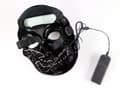 Miniatyrbild 5 av 5: Mask dödskalle med Glowstrip Blå