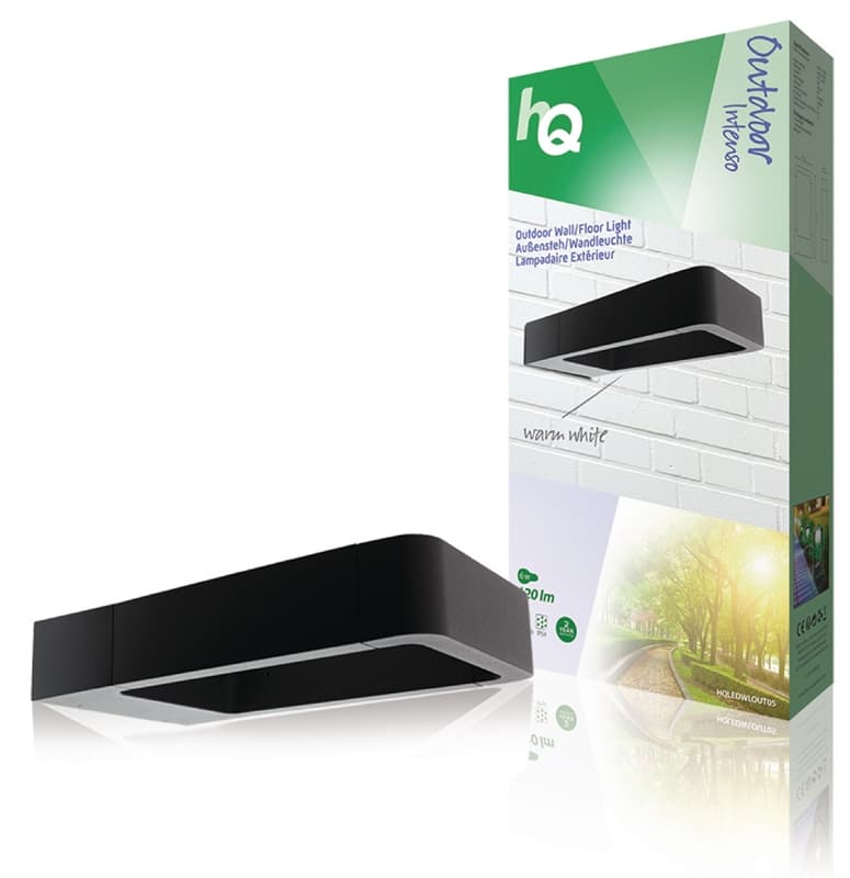 LED Ulko Seinävalaisin 6 W 120 lm Musta
